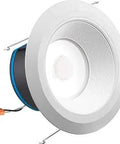 Six-Inch AI Smart Downlight With Color Temperature Tunable LED Built-In Dope JBL Speaker Retrofit Recessed Light Wi-Fi Enabled Alexa Compatible 1000 Lumen White Finish Model J6AI DB 10LM TUWH 90CRI