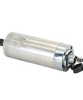 Heavy Duty 800W Water Cooled CNC Router Motor With ER11 Collet, 24000 RPM High Speed Spindle For Woodworking Rigs, showing silver metal spindle.