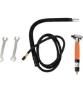 Lightweight Pneumatic Pencil Die Grinder Right Angle 90 Degrees Air Powered High Velocity with hose and tools.