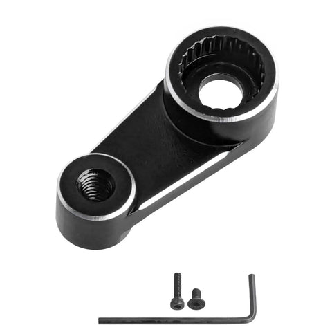 Aluminum Servo Horn Arm Upgrade For One Eighteen Scale Traxxas TRX4M TRX4MT RC Crawler Stock Servo Replacement Black Anodized Finish