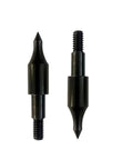 100 Grain Archery Field Points Screw In Tips For Recurve Bow, Compound Bow And Crossbow, Pro Grade Durable 12 Pack, close-up view