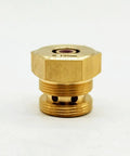 0.195mm Ruby EDM Wire Guide Nozzle with Flat Head and Extended Height for Wire Cutting Machines, Pro Grade Precision, Gold Color