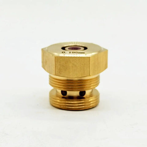 0.195mm Ruby EDM Wire Guide Nozzle with Flat Head and Extended Height for Wire Cutting Machines, Pro Grade Precision, Gold Color