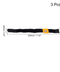 ESD Anti Static Wrist Strap Kit, 11.8 Inch, 3 Pack, Adjustable Stick Buckle, Comfortable Black, shown with dimensions