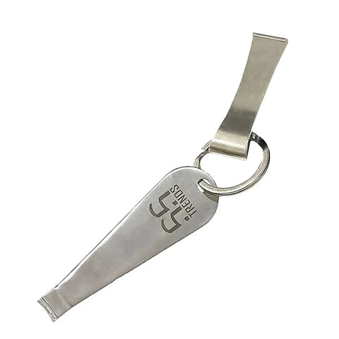Stainless Steel Portafilter Basket Removal Tool for Espresso Coffee Makers, Pro Grade with Keyring End and Pry Edge