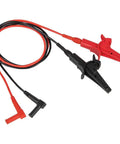 Alligator Clip Test Leads 3 Foot Heavy Duty Banana Plug Replacement Leads For Multimeters And Clamp Meters, Ideal For Insulation Resistance Testing And Verification Ready with red and black clips