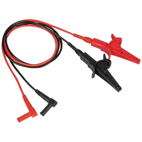 Alligator Clip Test Leads 3 Foot Heavy Duty Banana Plug Replacement Leads For Multimeters And Clamp Meters, Ideal For Insulation Resistance Testing And Verification Ready with red and black clips