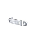 Heavy Duty High Security Hasp 4 1 2 Inch Steel Padlock Compatible Door Latch for shed or garage storage, rust proof finish.