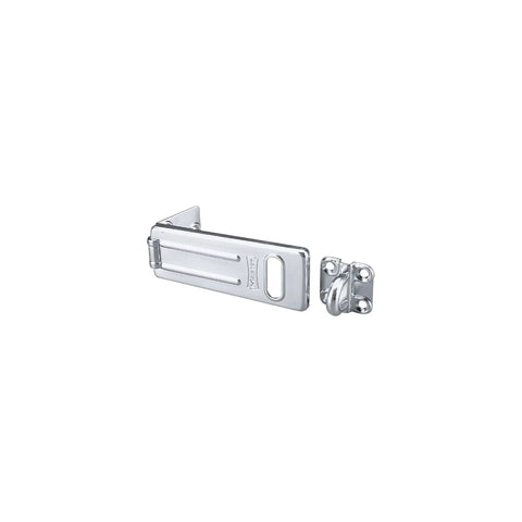 Heavy Duty High Security Hasp 4 1 2 Inch Steel Padlock Compatible Door Latch for shed or garage storage, rust proof finish.