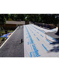 Top Shelf Synthetic Roof Underlayment Roll Heavy Duty Water Blocked Roofing Felt Alternative laid on sloped roof decking.