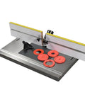 Dead Simple Cast Iron Router Table Extension With Aluminum Plate And Fence Upgrades Your Table Saw Into A Beast Mode Routing Station Fits 27 Inch Rails Securely with tools and accessories