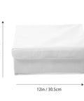 Premium Collapsible Oxford Cloth Drawer Organizer With Lid For Underwear Bras And Bathing Suits 12in x 9.8in white storage box