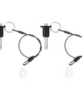 Two Pack Beefy Quick Release Pin One Quarter Inch By Six Tenths Inch Ball Lock With Push Button 304 Stainless Steel Ring Handle Locking Pin