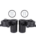 Heavy Duty Parking Brake Actuator Set Left And Right Straight Bolt On Auto Parts For Ford Escape Edge Fusion Lincoln Mkc Mxz Mzl 2013 To 2018 Models No Sweat Install, featuring black plastic electric actuators with mounting hardware.