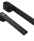 Two Pack Black Barn Door Roller Hangers No Track J Shape Ultra Quiet Nylon Wheel Smooth Glide Heavy Duty 330 Lbs Per Door Rust Proof