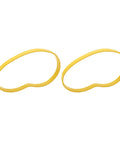 2 Pack 0.49 x 0.12 In Non Slip Wear Resistant Yellow Rubber Band Saw Tires For 8 Inch Woodworking Bandsaw Wheels Replacement Tires