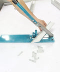 Person using Heavy Duty PVC Trunking Cutter For Wiring Ducts Manual Adjustable 45 And 90 Degree Angles Neat Burr Free Cuts