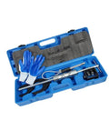 CV Joint Remover Slide Hammer Kit With Steel Bearing Puller Tool Set in blue case with gloves