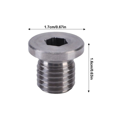 Must Have Oil Drain Plug And Washer Kit For Polaris Ranger XP 1000 900 800 700 570 General Fits All Models From 2013 To 2025 Without Diesel Engine Problems Super Secure Gasket Seal. steel oil drain plug, 1.7cm x 1.6cm