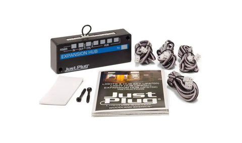 Just Plug Lighting System Kit With Light Hub, Expansion Hub, And Power Supply Plus Spice Of Life Tweezers for DIY Model Setup