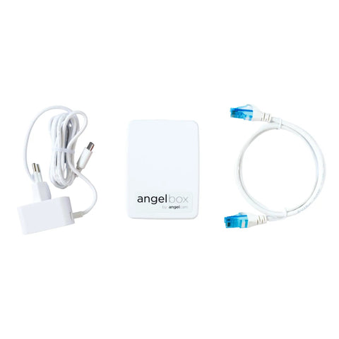 Plug And Play Security Camera Hub For Up To 10 IP Cameras With Encrypted Connections To AngelCam Cloud Storage components