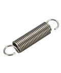 Stainless steel small extended dual-hook tension spring, 0.047 in wire, 1.97 in free length