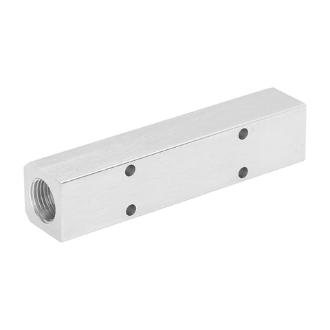 Heavy Duty Aluminum Pneumatic Manifold Block With G1/2 Inlet And G1/4 Outlets 30x30mm Air Distribution Hub for automation