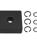 Essential 3/8 Inch Impact Wrench Retaining Rings And Round Sealer Clamps Made From Durable Rubber available with square base and six rings.