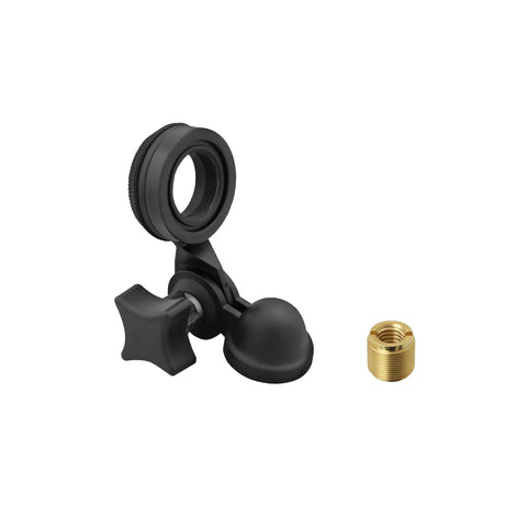 Microphone mount and adapter for AT2020 Cardioid Condenser Studio Microphone For Project And Home Studio Setup Black Finish