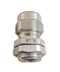 Heavy Duty Strain Relief Cord Grip Cable Gland With Nut One Quarter Inch NPT Stainless Steel Waterproof