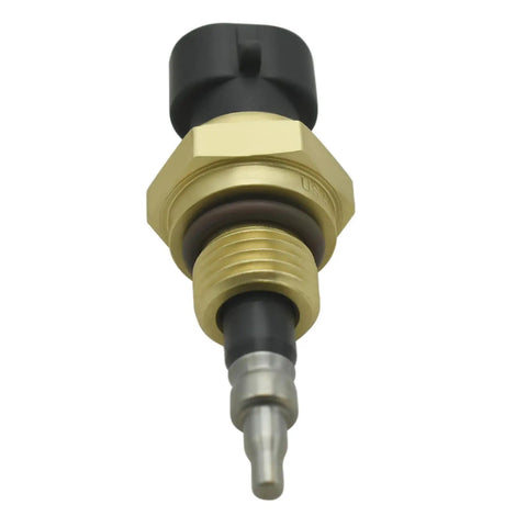Heavy Duty Water Temperature Sensor For Cummins Isx Qsx Isf 2.8 Isbe Isc 8.3 Engine Coolant Gauge Replacement shows brass sender unit.
