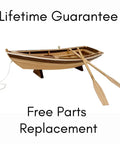 Wooden Model Boat Building Kit For Beginners, All In One Starter Set With Tools Glue And Paint, 1 To 12 Scale Dinghy, Made In USA