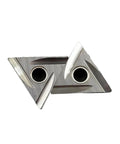 Top Grade 10 Piece Indexable Carbide Lathe Tool Set Featuring TNMG160404R-2G Metal Ceramic Triangle Blades for precise cutting.