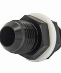 6AN To 6AN Male Flare Straight Fuel Line Bulkhead Fittings Aluminum Black Two Pack For High Pressure Fuel Lines, precise threads