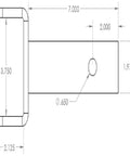 Sleeve Hitch Adapter For Garden Tractors With One Pin Mounting Easy Install No Fuss Quick Attach Heavy Duty Steel Build diagram
