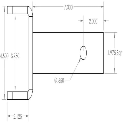 Sleeve Hitch Adapter For Garden Tractors With One Pin Mounting Easy Install No Fuss Quick Attach Heavy Duty Steel Build diagram