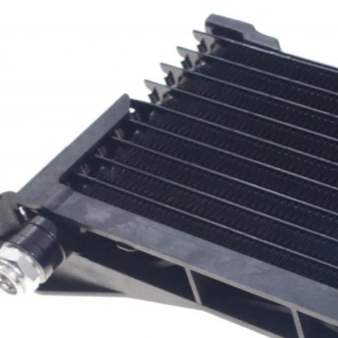 Close-up of Chevy Silverado 1500 Transmission Oil Cooler 1999 2013 Direct Fit Replacement For GM4050111 20880895