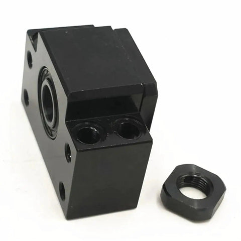 End Bearing Mount For Ball Screw Support BK20 BF20 25mm SFU2505 SFU2510 SFE2525 For Engraver Router Angular Contact High Precision
