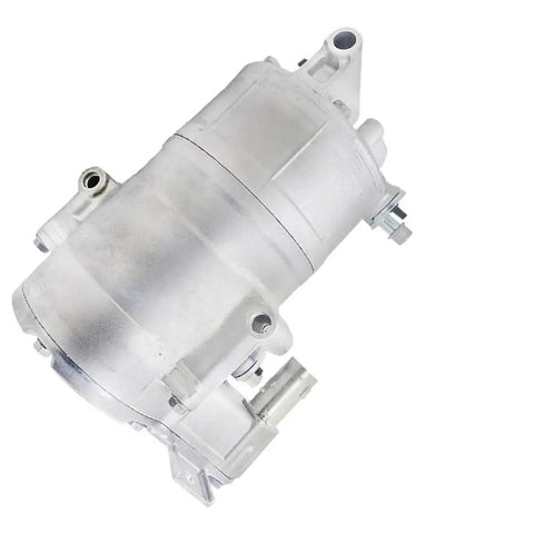 Electric AC Compressor Compatible With Trumpchi Ge3 Ge4 Roewe 550 EV SHS33H4203 side view showing metal housing and connectors.