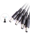 Knockout Heavy Duty Dc 5.5X2.1Mm Power Extension Cord Plug And Play Ac Adapter Splitter Cable With Rugged Pvc Jacket, connectors