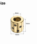 Top Shelf Brass Sleeve Bearings Three Pack featuring Hella Smooth Graphite Bushings eight millimeter bore by fifteen millimeter diameter