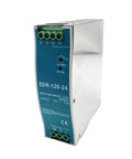 120W 24V DIN Rail Switching Power Supply For CCTV And LED Lighting SMPS Pro Grade High Efficiency Industrial Power Unit Built To Last Tough As Nails For Rugged Rail Installations, front view