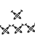 Eight Rubber T Handle Hasp Latches Set for tool boxes coolers machinery and hoods durable flexible draw latches