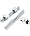 Dropper Smooth High Precision Linear Guide Rail Kit For 3D Printer Built With Sbr10uu Ball Bearing Slider Blocks Plus Two 550mm Sbr10 Rails For Serious CNC Upgrades And Fast Prints, two 550mm rails and blocks