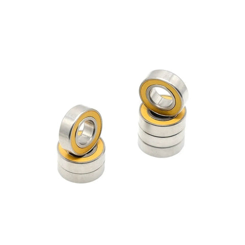 Get Fresh S688 2RS Deep Groove Hybrid Ceramic Bearings With Abrasion Proof Bimetal Seal Shield Super Smooth Abec-7 Rating stacked in two groups.