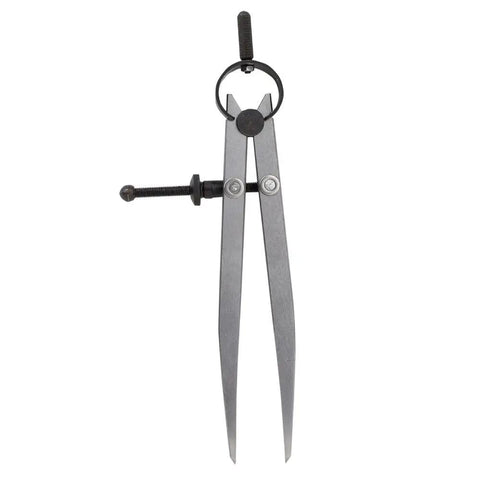 Heavy Gauge Adjustable Wing Divider Locking Steel Compass with six inch carbon steel legs for accurate layout scribing.