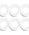 Six Pack Portable LED Puck Tap Lights Battery Operated Night Lights For Cabinets Closets Under Cabinet Lighting Kitchens Pantries And More Indoors And Outdoors Dope