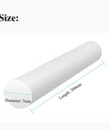 Two Pack PTFE Teflon Round Solid Rods 200mm Long 7mm Diameter For Electronics Mechanical Engineering And Aerospace Use Heavy Duty High Temperature Resistant Nonstick Rods, showing size dimensions.