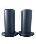 Two Piece Weight Plate Holders For Your Home Gym Storage And Organization in black finish, heavy duty metal, space saving design.