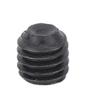Pinion reducer sleeve adapter, stainless steel, 8mm to 5mm shaft, RC car drivetrain, close-up, black finish